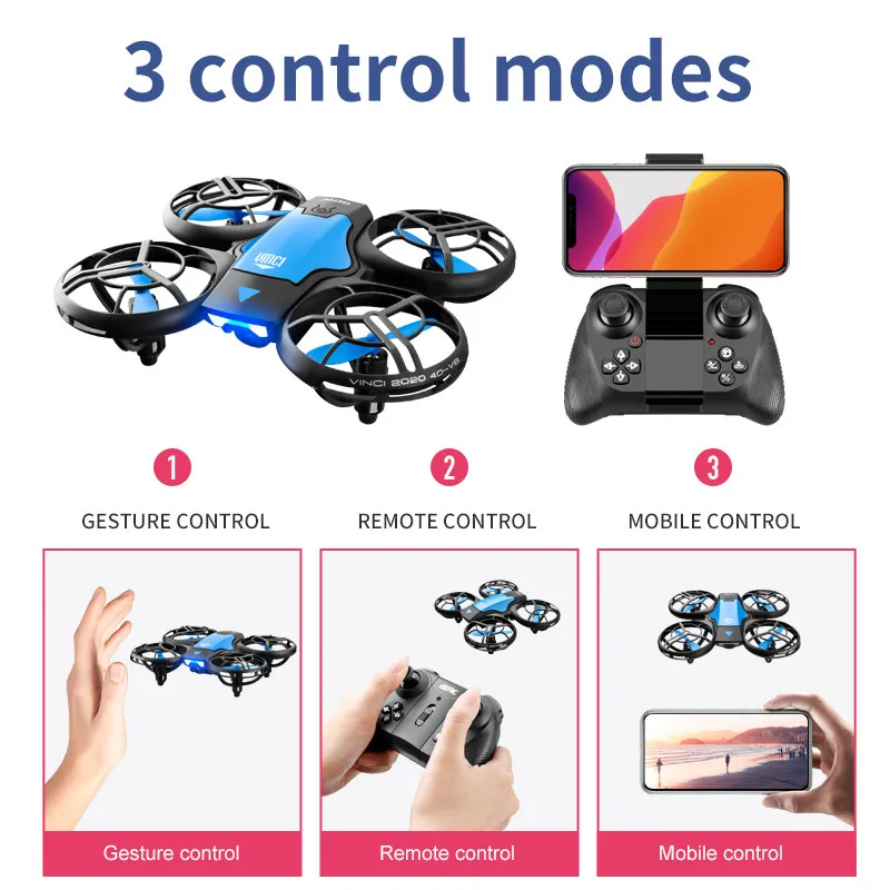โดรน V8 รุ่นใหม่ขนาดเล็ก 4K ระ - Drone Kit Professional บทวิจารณ์และราคา