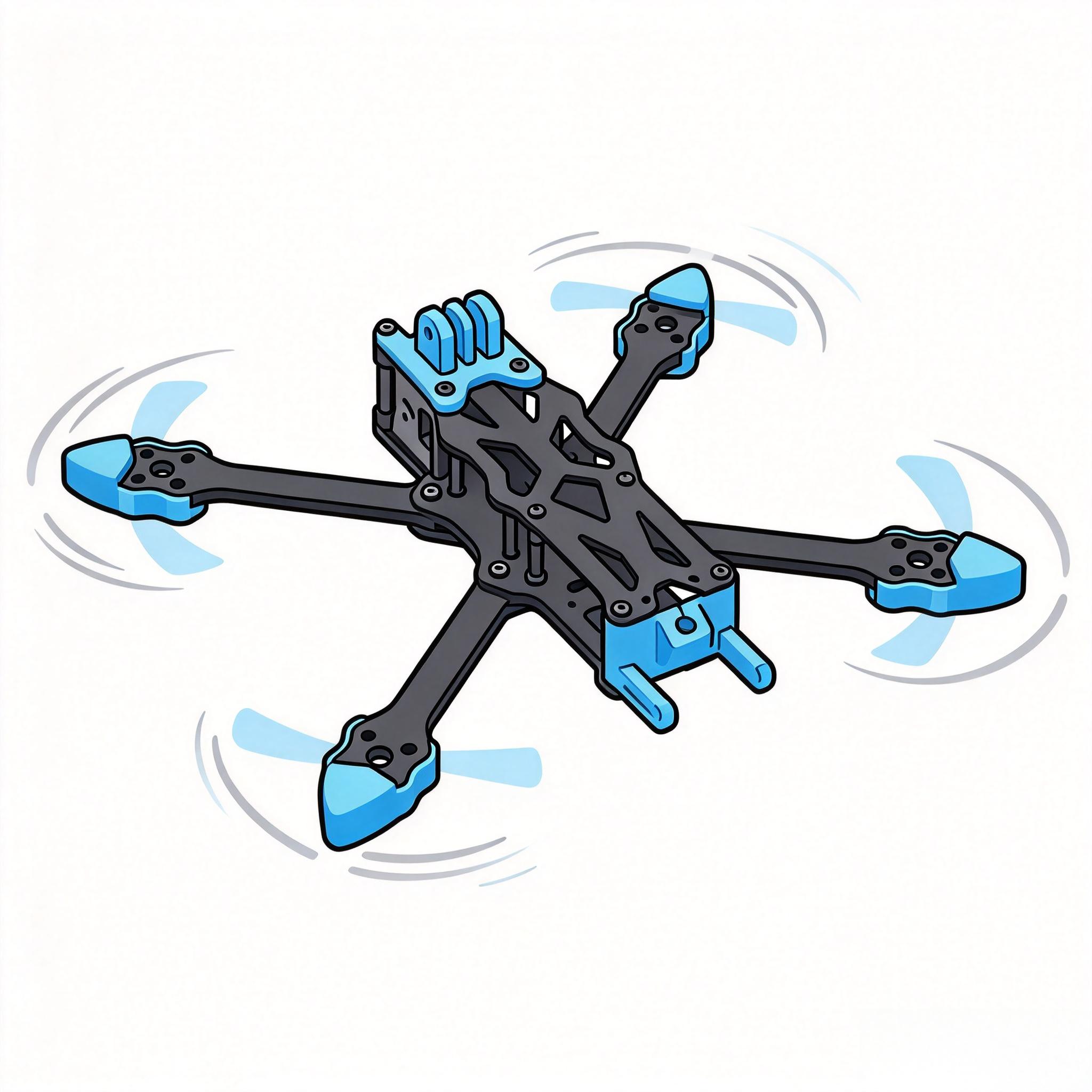 ชุดโครงโดรน FPV ขนาด 5 นิ้ว AP - Drone Kit Octocopter บทวิจารณ์และราคา